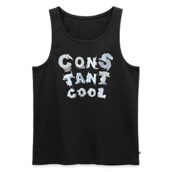 constant cool - Männer Premium Bio Tank Top - Schwarz - Vorne - Michal (187cm)