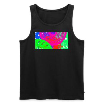 Störe meine Kreise nicht - Männer Premium Bio Tank Top - Schwarz - Vorne - Michal (187cm)