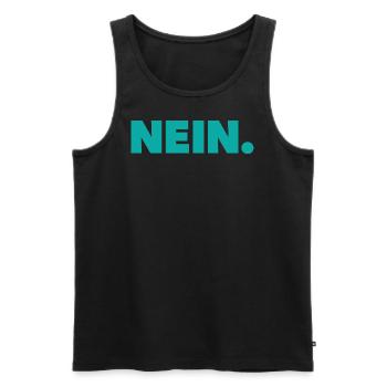 Nein - Männer Premium Bio Tank Top - Schwarz - Vorne - Michal (187cm)