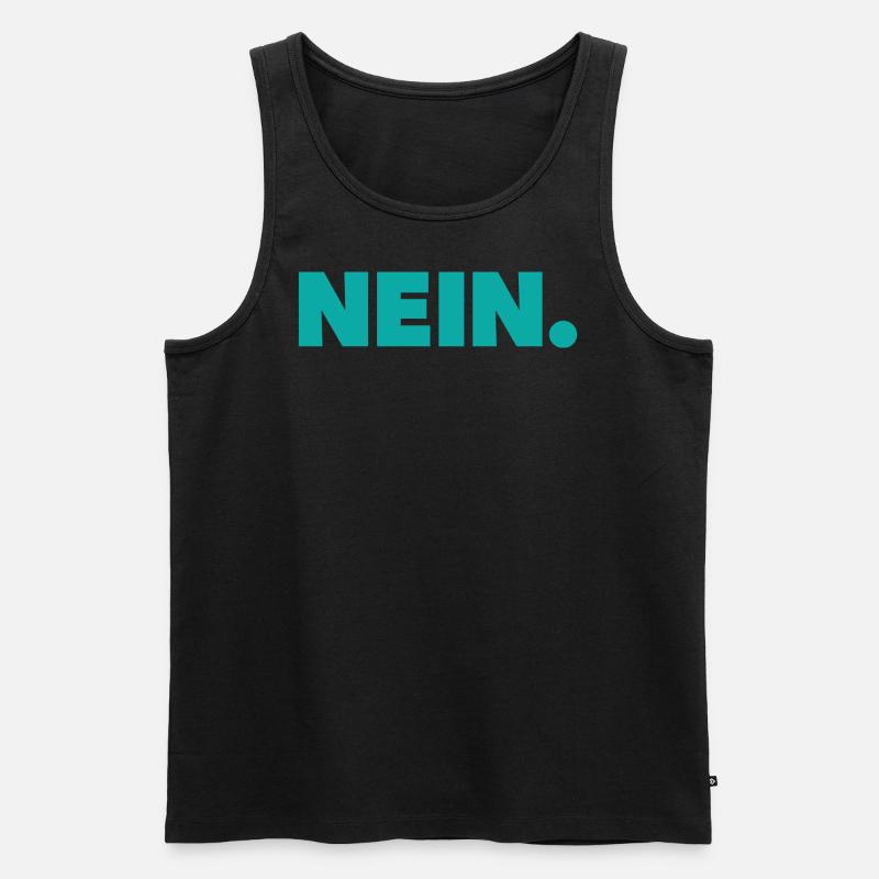 Nein - Männer Premium Bio Tank Top - Schwarz