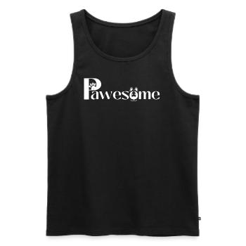 (P)awesome 🐶 - Männer Premium Bio Tank Top - Schwarz - Vorne - Michal (187cm)