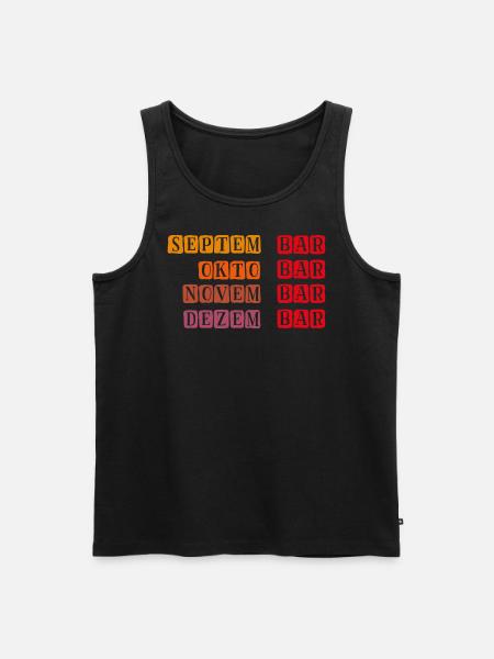 SeptemBAR - Männer Premium Bio Tank Top - Schwarz