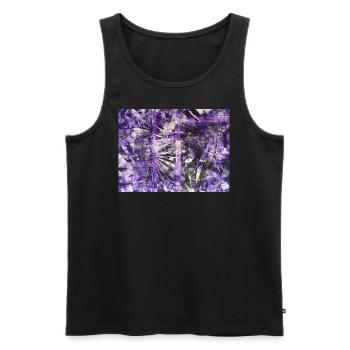 Abstraction - Männer Premium Bio Tank Top - Schwarz - Vorne - Michal (187cm)
