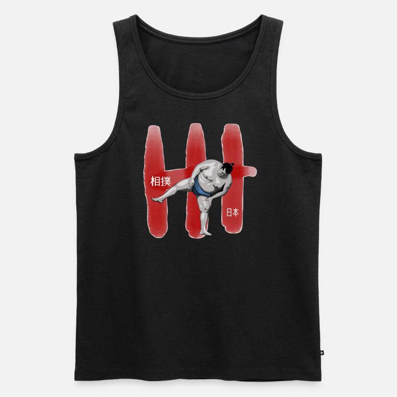 SUMO IV - Männer Premium Bio Tank Top - Schwarz