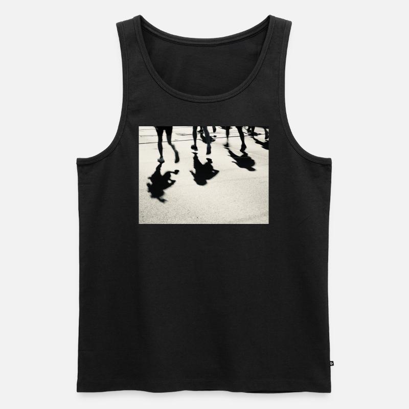Keep on running - Männer Premium Bio Tank Top - Schwarz