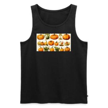 Pumpkin Cuddler: The Mug Edition for Autumn Magic - Men's Premium Organic Tank Top - black - Front - AI Model Male 178 light (178cm)