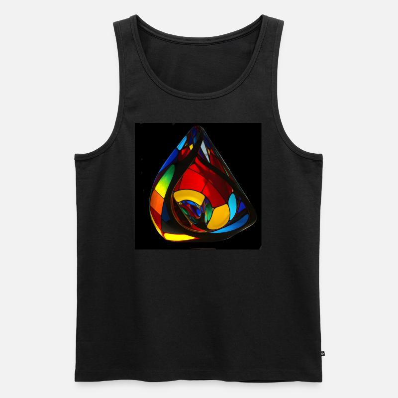 Kleinsche Flasche -05- - Männer Premium Bio Tank Top - Schwarz