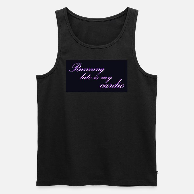 Design 1 - Männer Premium Bio Tank Top - Schwarz