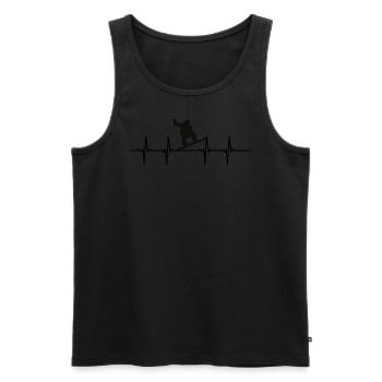 Snowboard - Männer Premium Bio Tank Top - Schwarz - Vorne - AI Model Male 178 light (178cm)