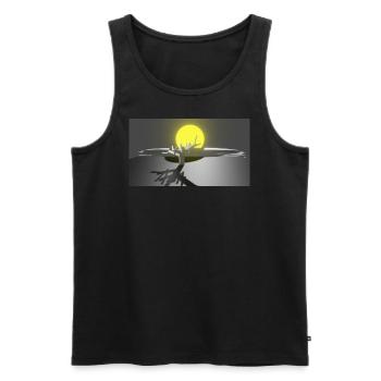 Landschaft - Männer Premium Bio Tank Top - Schwarz - Vorne - Michal (187cm)