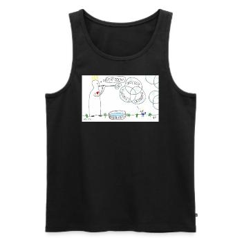 Nachhaltigkeit? Aber klar! - Männer Premium Bio Tank Top - Schwarz - Vorne - Michal (187cm)