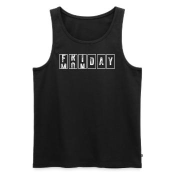 Monday to Friday - Men's Premium Organic Tank Top - black - Front - Michal (187cm)
