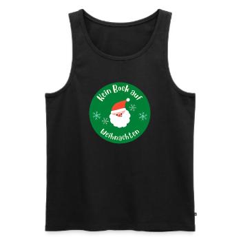 Kein Bock auf Weihnachten - Männer Premium Bio Tank Top - Schwarz - Vorne - Michal (187cm)