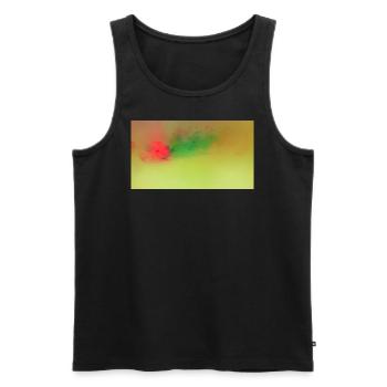 Neon Clouds 28 - Männer Premium Bio Tank Top - Schwarz - Vorne - Michal (187cm)