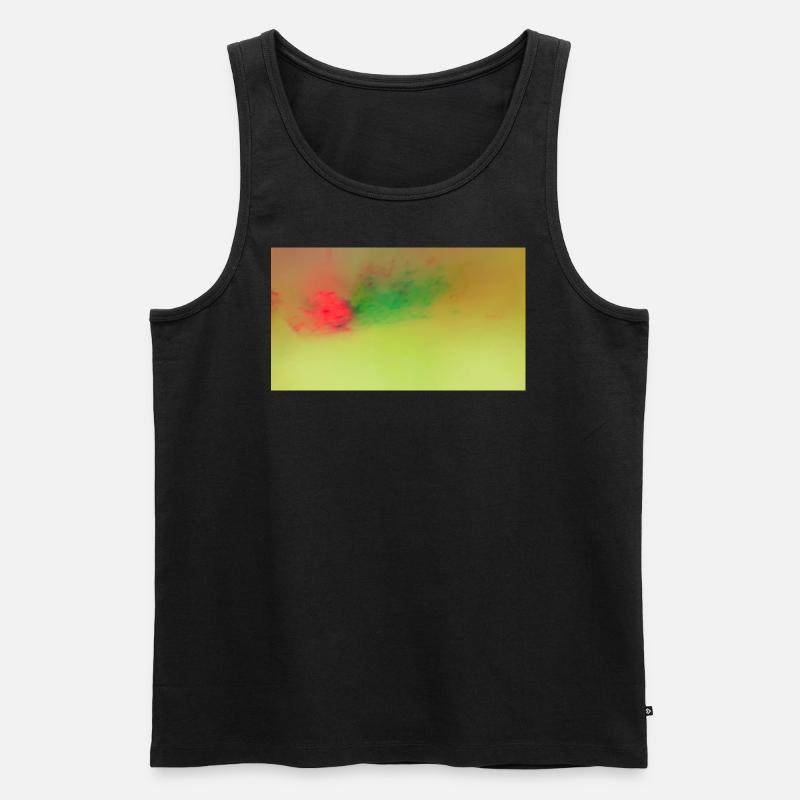 Neon Clouds 28 - Männer Premium Bio Tank Top - Schwarz
