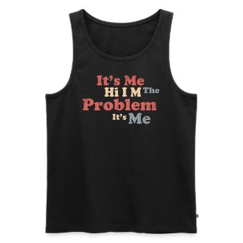 It’s me, hi - Männer Premium Bio Tank Top - Schwarz - Vorne - Michal (187cm)