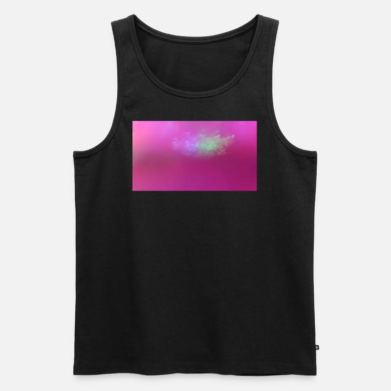 Pink light 25 - Männer Premium Bio Tank Top - Schwarz