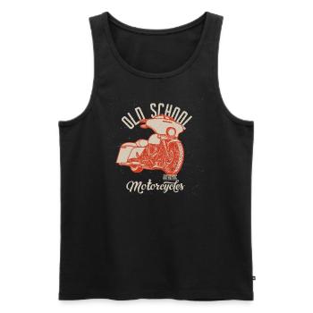 Chopper // Custom // Motorcycle - Men's Premium Organic Tank Top - black - Front - AI Model Male 178 light (178cm)