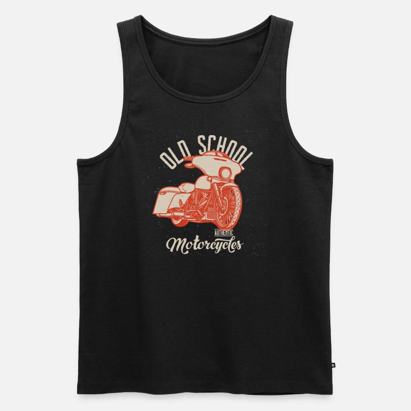 Chopper // Custom // Motorrad - Männer Premium Bio Tank Top - Schwarz
