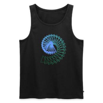 Eternity Collection - Triangle - Männer Premium Bio Tank Top - Schwarz - Vorne - Michal (187cm)