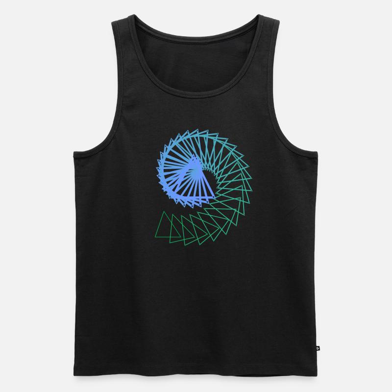 Eternity Collection - Triangle - Männer Premium Bio Tank Top - Schwarz