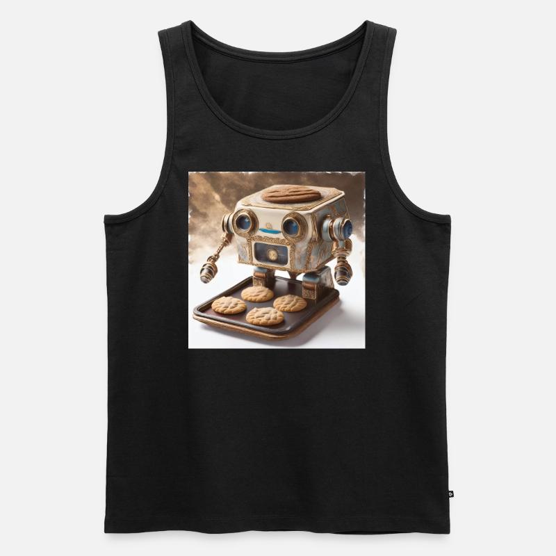 Robo Chef - Männer Premium Bio Tank Top - Schwarz