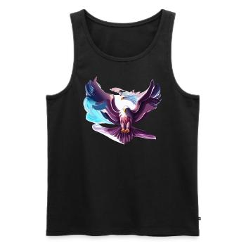Chrom Adler - Männer Premium Bio Tank Top - Schwarz - Vorne - Michal (187cm)