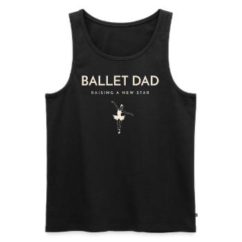Chemise de ballet dad pour ballet dads par Ballerinas - Débardeur bio Premium Homme - noir - Devant - AI Model Male 178 light (178cm)