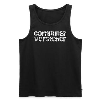 Computerversteher - Männer Premium Bio Tank Top - Schwarz - Vorne - Michal (187cm)
