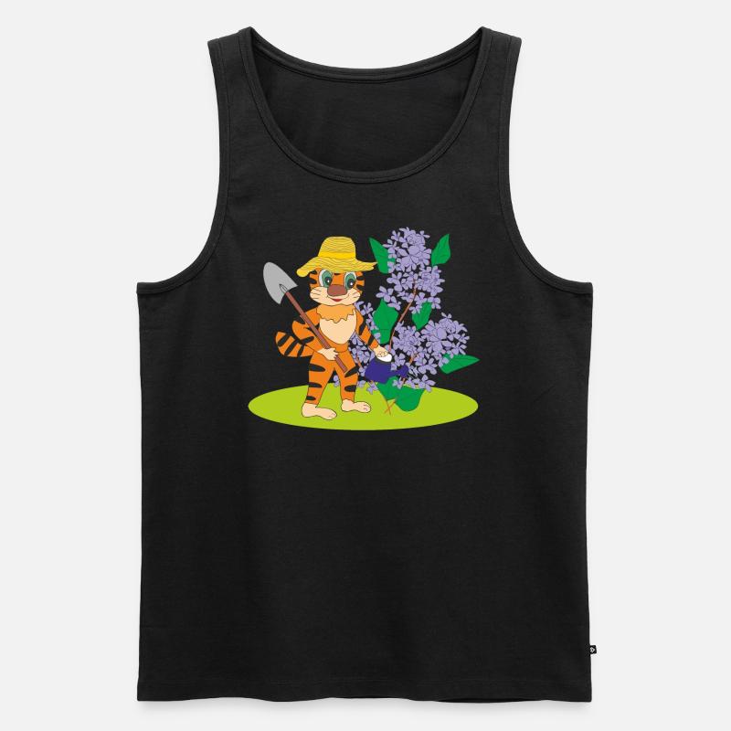 Katzengärtner - Männer Premium Bio Tank Top - Schwarz