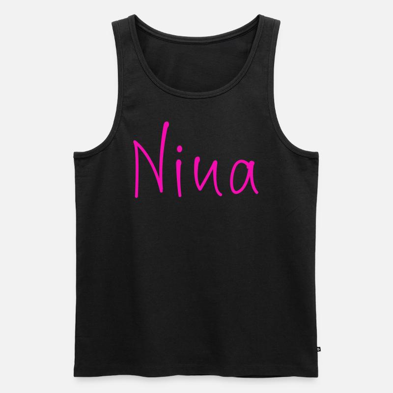 Nina - Männer Premium Bio Tank Top - Schwarz