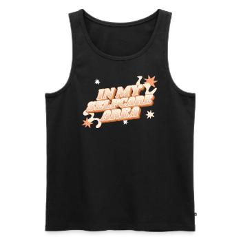 Selfcare - Männer Premium Bio Tank Top - Schwarz - Vorne - Michal (187cm)