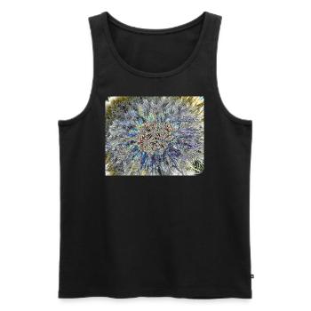 Dandelion, A731878 - Men's Premium Organic Tank Top - black - Front - AI Model Male 178 light (178cm)