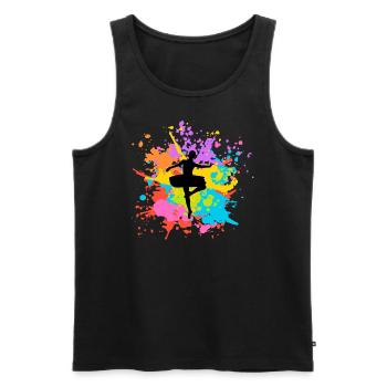 Spectrum Silhouettes - Männer Premium Bio Tank Top - Schwarz - Vorne - AI Model Male 178 light (178cm)