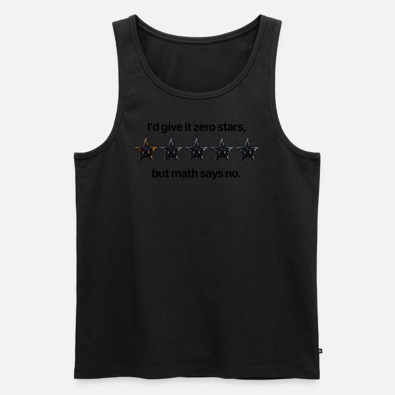 Zero Stars Math Comedy - Männer Premium Bio Tank Top - undefined