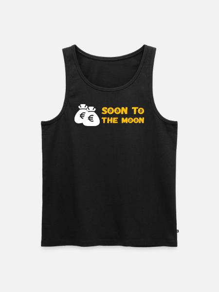BTC Moon Bitcoin Crypto - Men's Premium Organic Tank Top - black