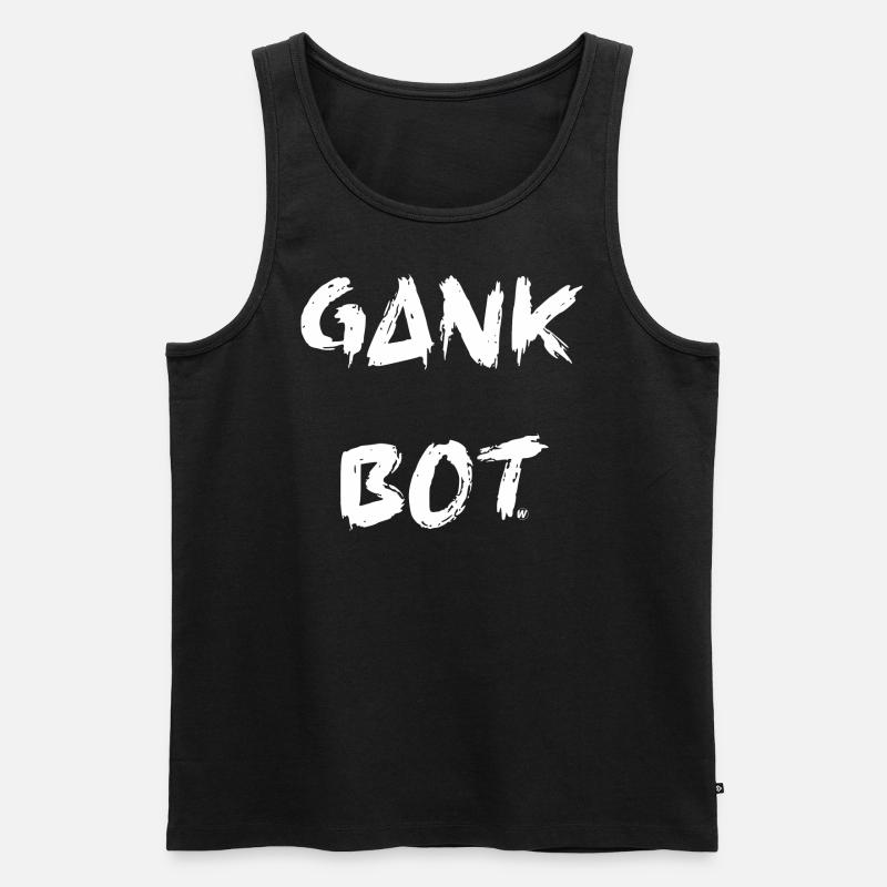GANK BOT - Männer Premium Bio Tank Top - Schwarz