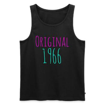 original 1966 - Männer Premium Bio Tank Top - Schwarz - Vorne - Michal (187cm)
