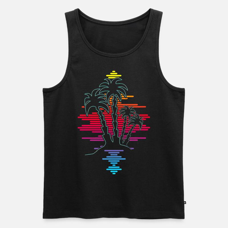 23F 0283 bk - Männer Premium Bio Tank Top - Schwarz
