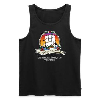 Shipmates LE VII - Men's Premium Organic Tank Top - black - Front - Michal (187cm)