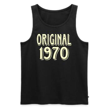 original 1970 - Männer Premium Bio Tank Top - Schwarz - Vorne - Michal (187cm)