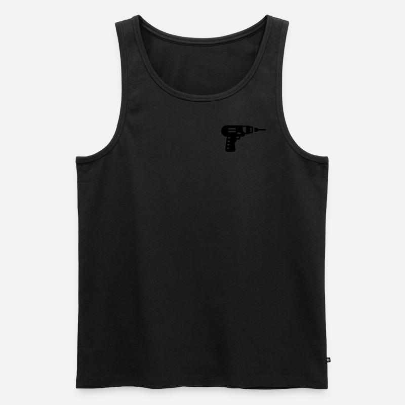 Handwerker, Schrauber - Männer Premium Bio Tank Top - Schwarz
