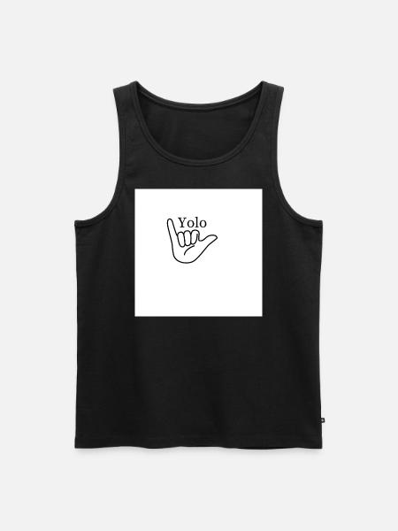YOLO - Männer Premium Bio Tank Top - Schwarz