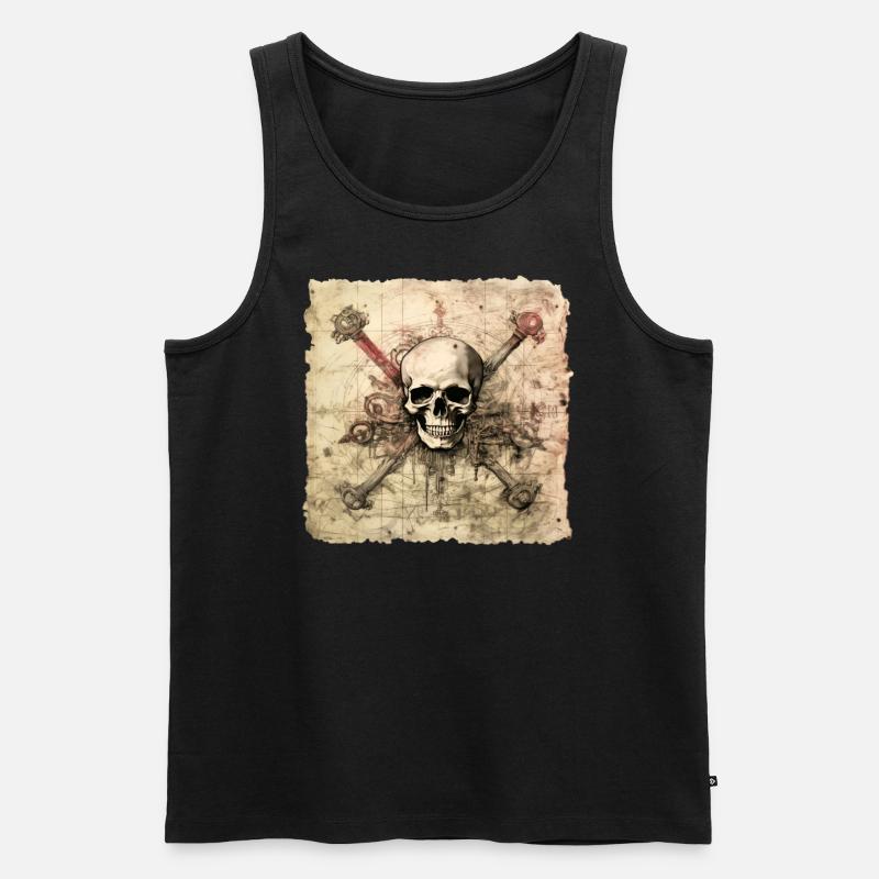 Pirates - Männer Premium Bio Tank Top - Schwarz
