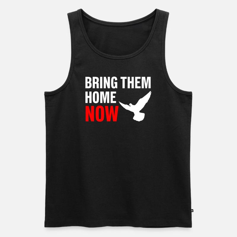 BRING THEM HOME NOW - Männer Premium Bio Tank Top - Schwarz