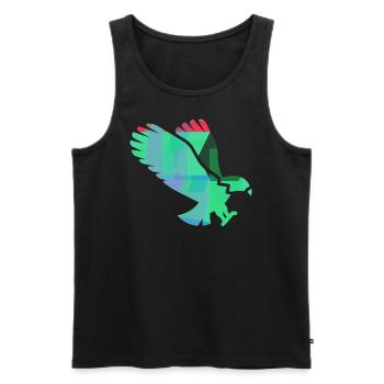 Adler - Männer Premium Bio Tank Top - Schwarz - Vorne - Michal (187cm)