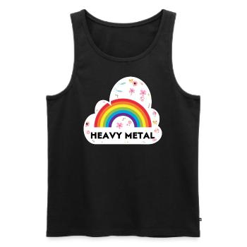 Heavy Metal - Männer Premium Bio Tank Top - Schwarz - Vorne - Michal (187cm)