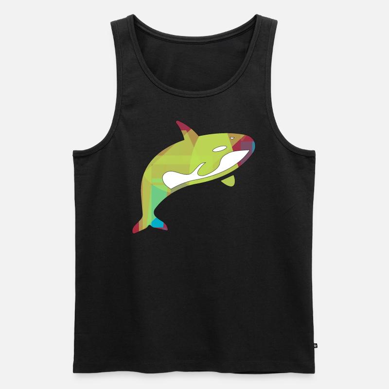 Orca - Männer Premium Bio Tank Top - Schwarz