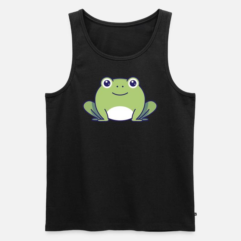 Frosch - Männer Premium Bio Tank Top - Schwarz