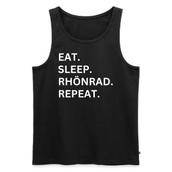 Rhönrad - Männer Premium Bio Tank Top - Schwarz - Vorne - Michal (187cm)